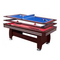 Air King Triple Master 7ft 3 in 1 Deluxe Table with Mahogany Body