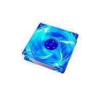 akasa 80mm blue led case fan blue frame