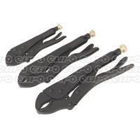 ak668 locking pliers set 3pc rust resistant