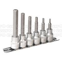 ak6209 hex socket bit set with rail 6pc 38sq drive metric