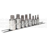 ak6214 spline socket bit set 8pc 14 38 12sq drive