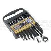 AK63817 Micro-Locking Reversible Ratchet Combination Wrench Set 7pc