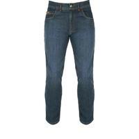 Akito District Dark Blue Wash Motorcycle Jeans