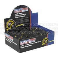 AK98912 Rubber Measuring Tape 5mtr(16ft)x19mm Metric/Imperial 12 Pack