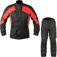 Akito Python Sport Motorcycle Jacket & FREE Trousers Black Red Black Kit
