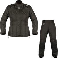 akito tornado ladies motorcycle jacket amp trousers black kit