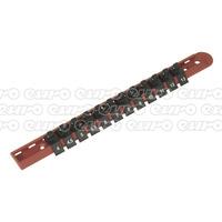 AK1412 Socket Retaining Rail with 12 Clips 1/4\