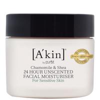 A\'kin Skin Care 24 Hour Unscented Facial Moisturiser For Sensitive Skin 50ml