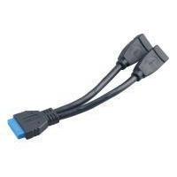 Akasa Motherboard - 2x USB3 Female Adapter - 15cm