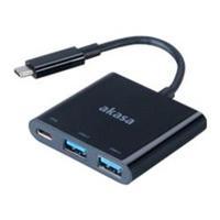 Akasa Type C Power Delivery Adapter with Two USB 3.0 Hub