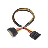 Akasa SATA Power Extension Cable 30cm Black Cable