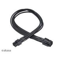 Akasa Flexa V6 Black Fully Braided 6 pin VGA PSU 40cm Ext Cable