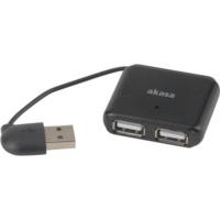 Akasa 4 Port USB 2.0 Hub (AK-HB-07BK)