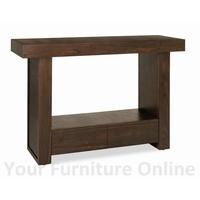 akita walnut console table