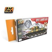 AK Interactive Acrylic Colour Soviet Camouflage Set # AK561