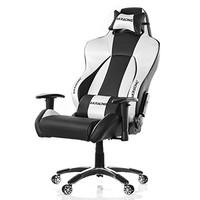 AK Racing K7002 Premium Gaming Chair, Faux Leather, Black/Silver