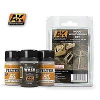 ak interactive enamel colour wood weathering set ak260