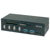 Akasa AK-HC-05U3BK InterConnect Pro USB Panel With USB 3.0 Card Re...