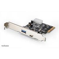 Akasa USB 3.1 PCIe card - 1 Type-A & 1 Type-C