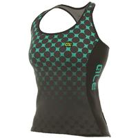 Ale Excel Bolas Womens Sleeveless Tank Top Black/Turquoise