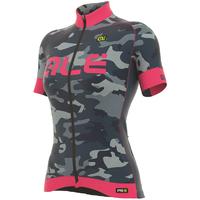 Ale PRR Camo Womens SS Jersey Camo Pink