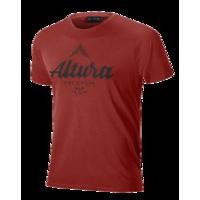 altura script short sleeve tee burgundy