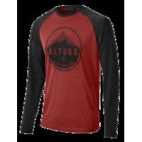 altura alpine ls tee burgundyblack