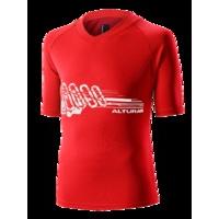 altura spark bamboo kids jersey red