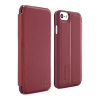 Aluminium Lined Slim Stand Case for iPhone 7 - Berry/Rose Gold
