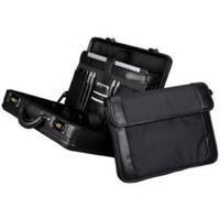 alassio attache multi section leather look case with removable laptop  ...