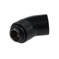 Alphacool angled adaptor 45Â° - revolvable - G1/4 outer thread to G1/4 inner thread - Deep Black