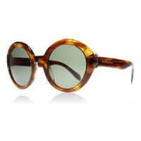 Alexander McQueen 0002S Sunglasses Havana Green 002 51mm