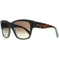 Alexander McQueen 4189 Sunglasses Dark Brown Leather 08X
