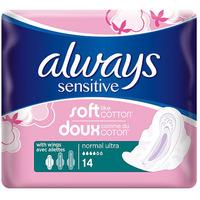 Always Sensitive Normal Ultra Towels with Wings 14