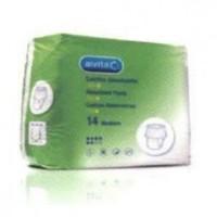 alvita pads absorbent extra night medium 14 pads