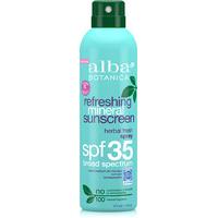 alba botanica refreshing mineral sunscreen spray spf35 177ml