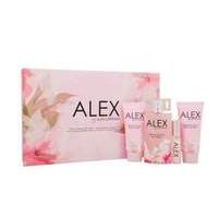 Alex Gerrard Ladies Gift Set with Edt 100ml Spray 100ml B.Wash 100ml B.Lotion and Mini 15ml Edt Purse Spray