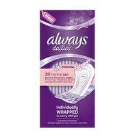 Always Dailies Normal Scented Pantyliner 20pk