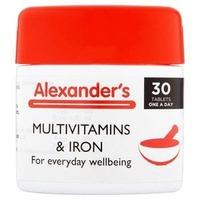 Alexanders Multivitamin & Iron 30s
