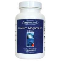 Allergy Research Calcium Magnesium Citrate, 100Caps