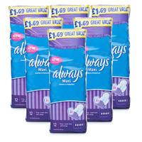Always Maxi Long Super Plus With Wings - 6 Pack
