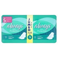 Always Ultra Protection Jumbo Pack 26 Normal with Wings