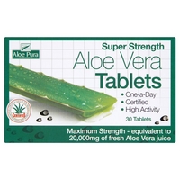 aloe pura super strength aloe vera 30 tablets