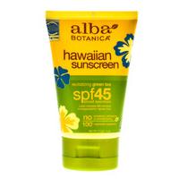 alba hawaiian sunscreen with green tea spf45 113g