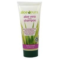 aloe pura aloe vera herbal shampoo for dryampampdamaged hair 200ml