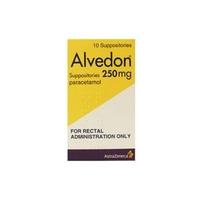 Alvedon 250mg Paracetamol Suppositories