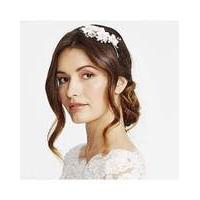 alan hannah silk flower crystal headband