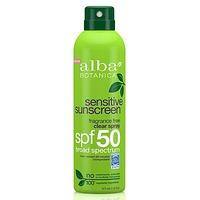 Alba Botanica Sensitive Fragrance Free Clear Sunscreen Spray SPF50