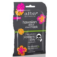 alba botanica volcanic clay detoxifying sheet mask