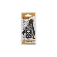 albator skull emblem metal keychain